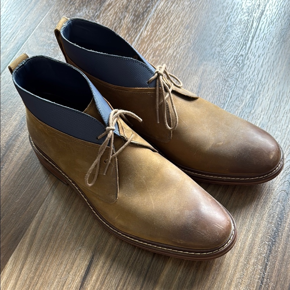 Cole Haan Tan Chukka Boots with Suede Upper